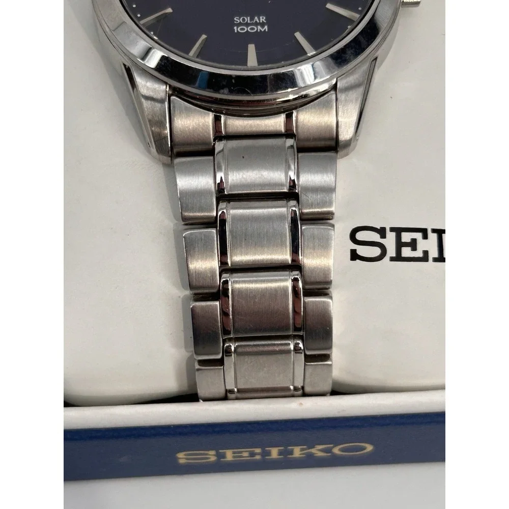 Seiko Solar Blue Men's Watch SNE361 Solar Powered